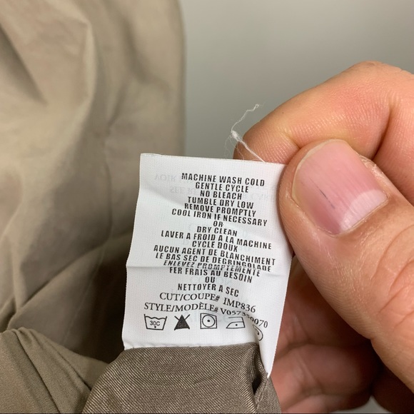 $245 Retail Vince. 100% Cotton Tan Brown Shift Mini Dress Minimalist Size S - Picture 11 of 12